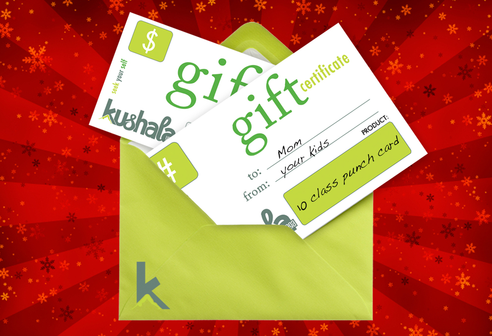 Yoga Gift Cards – Perfect Giving – Kushala Yoga and Wellness in